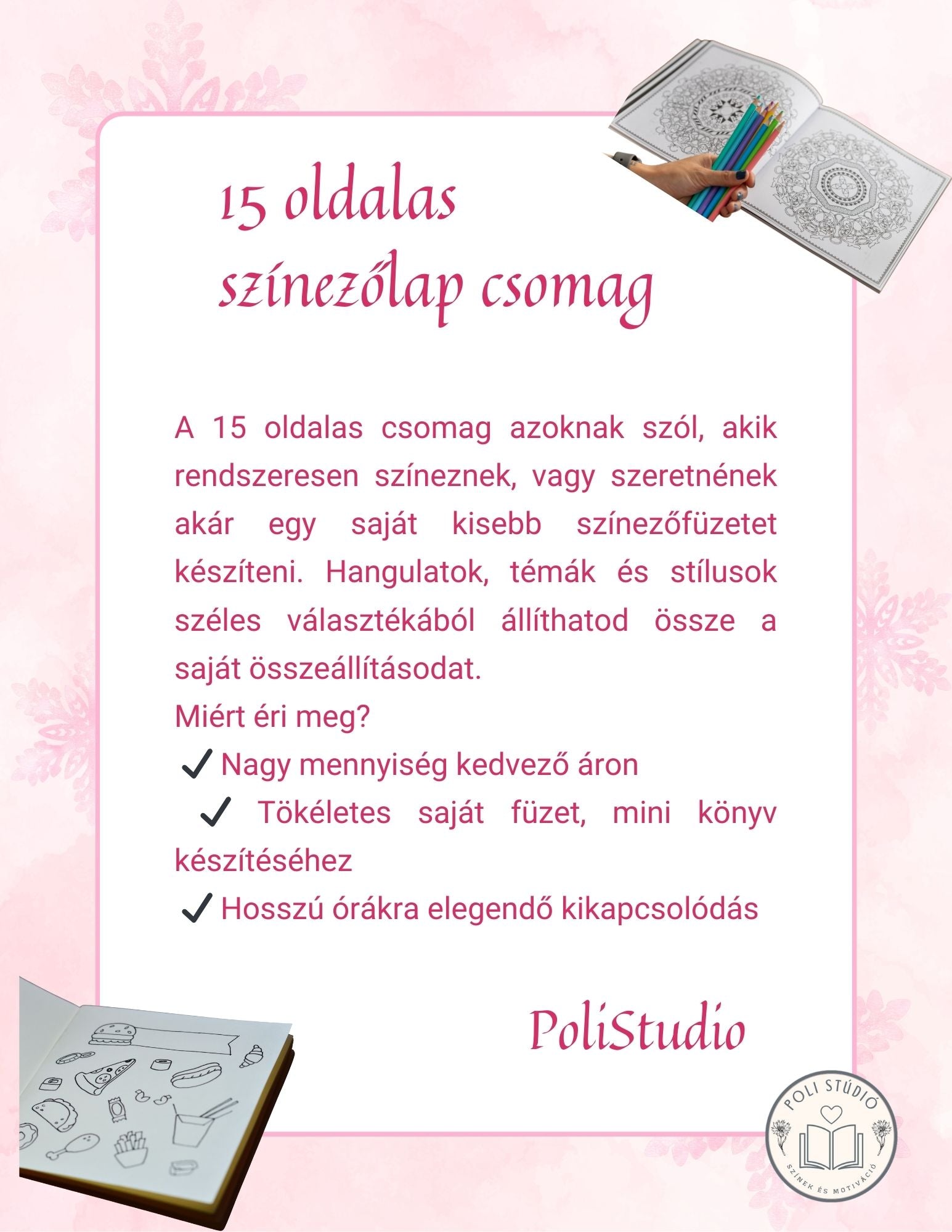 15 oldalas színező csomag